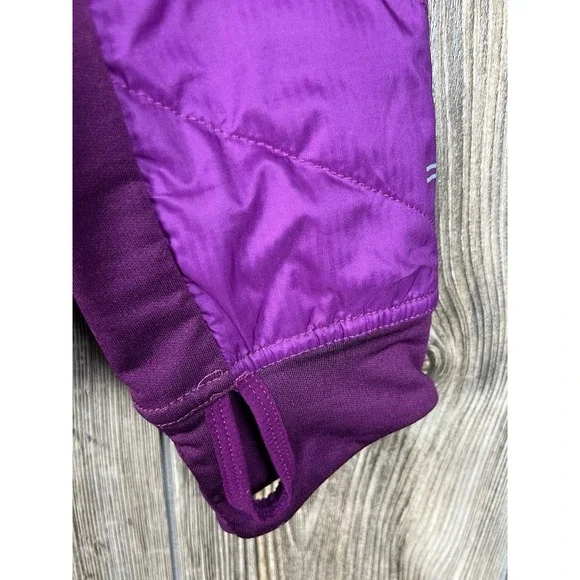 Icebreaker Puffer Jacket Womens M Purple Merino Wool Helix MerinoLoft Insulated - Picture 6 of 16